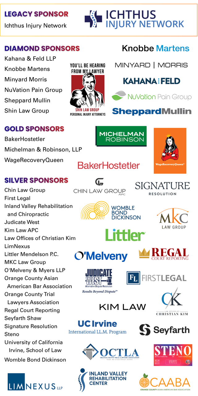 OCKABA 2025 Sponsors — Legacy, Diamond, Gold, and Silver tier sponsors